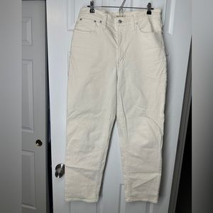 MADEWELL Size 30 women’s Perfect Vintage Straight Leg in Beige
